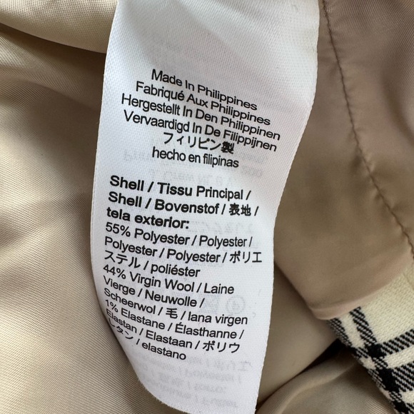 J. Crew Collection Blazer Jacket in Plaid Italian City Wool Blend - Picture 7 of 7